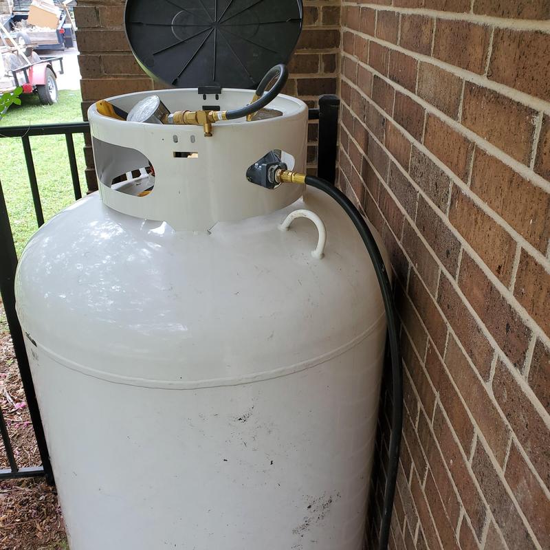 120 Gallon Vertical Tank Installation