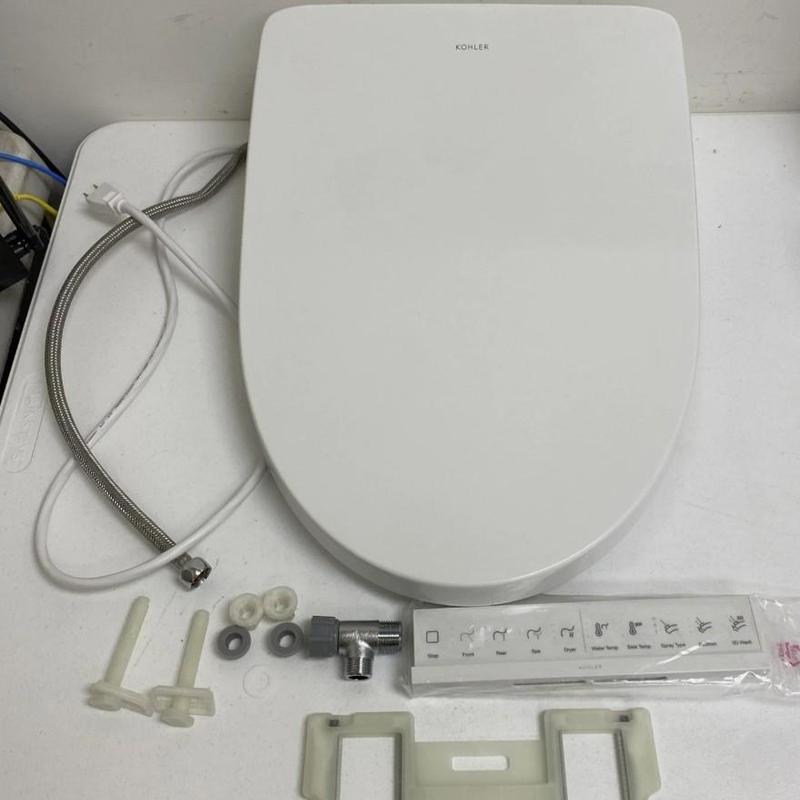 Kohler bidet toilet seat with remote and fittings