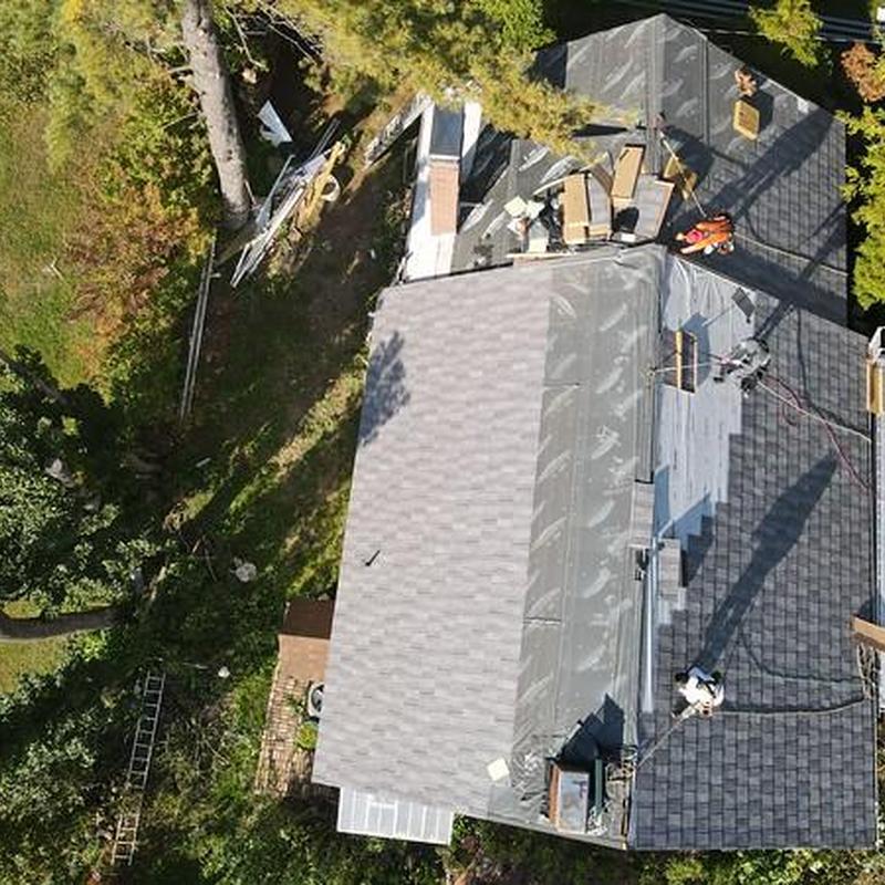 Steel Country metal roof installation in progress