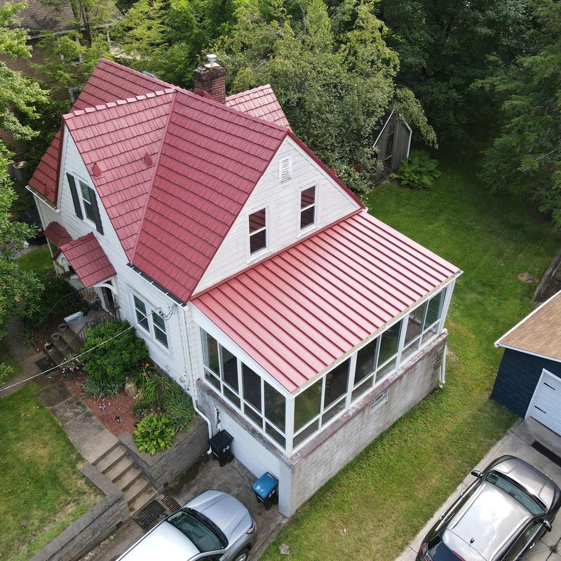Steel Country metal roof on Pittsburgh home