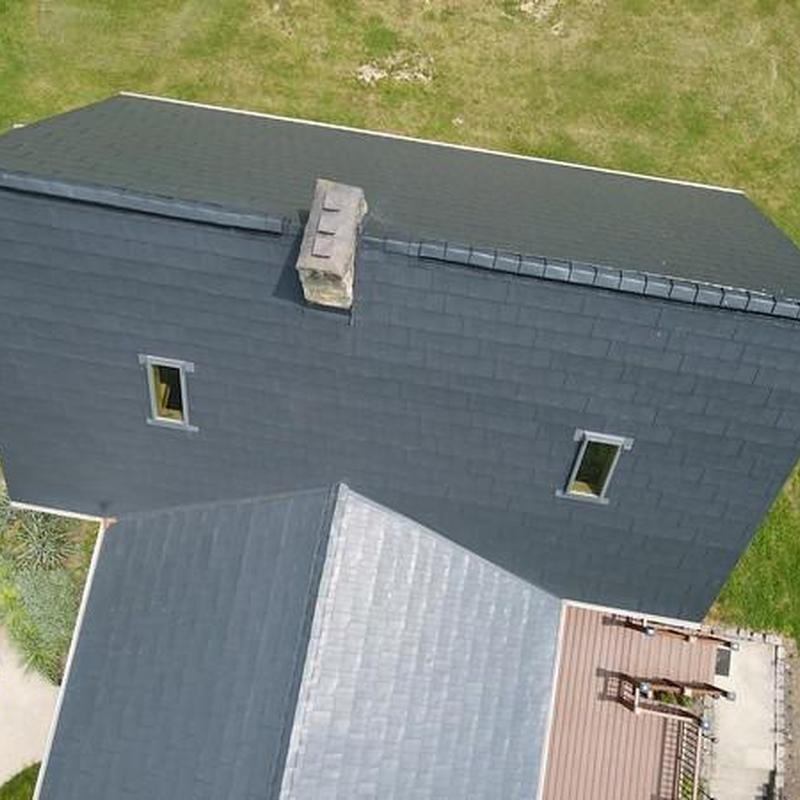 Steel Country metal roof with chimney in Amity PA