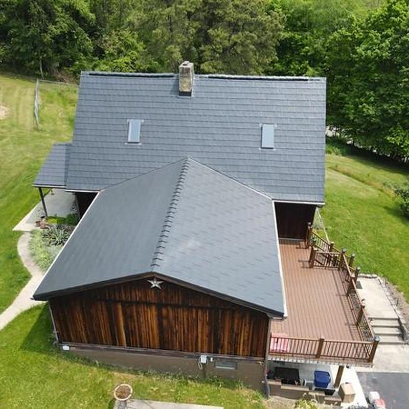 Steel Country metal roof on residential home