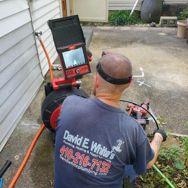 Main sewer drain camera inspection in Annapolis MD
