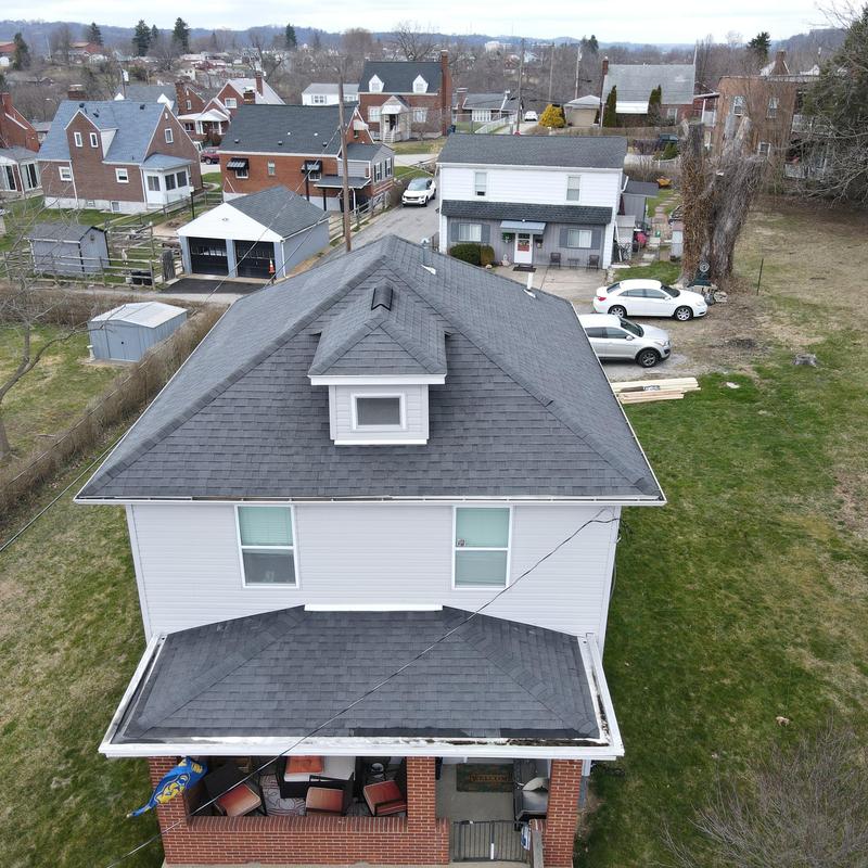 Whirlybird exhaust vents and intake vents on roof