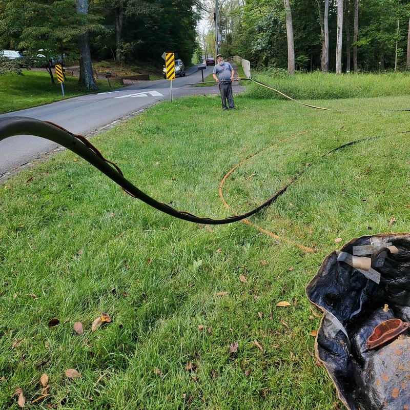 Flint & Walling submersible well pump installation line