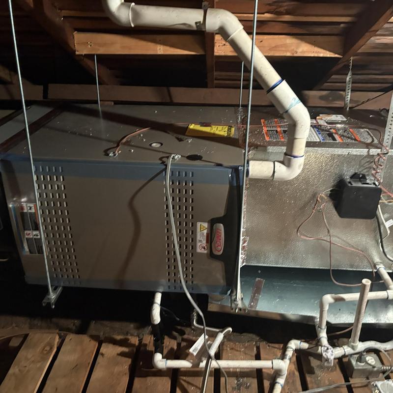 5 ton FAU with PVC venting in attic system 5 ton FAU with PVC venting in attic system