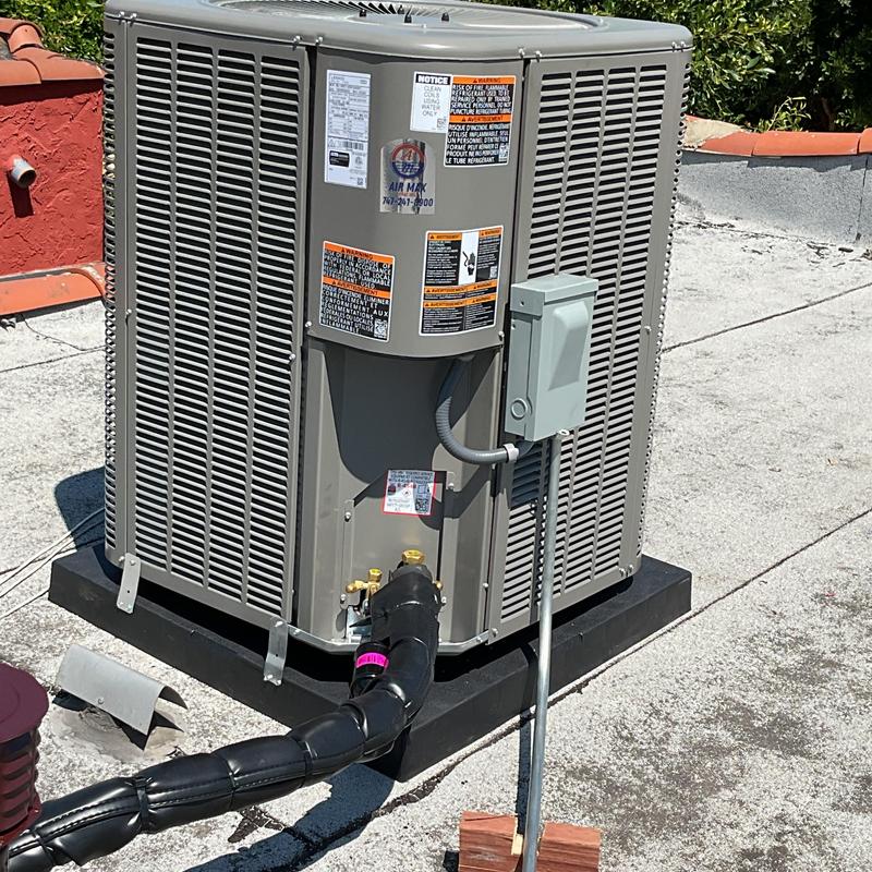 3 Ton Air Conditioner Unit with Electrical Box on Roof