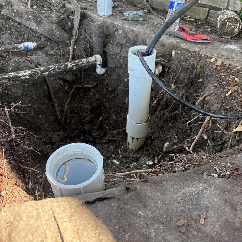 Schedule 40 double cleanouts with camera inspection