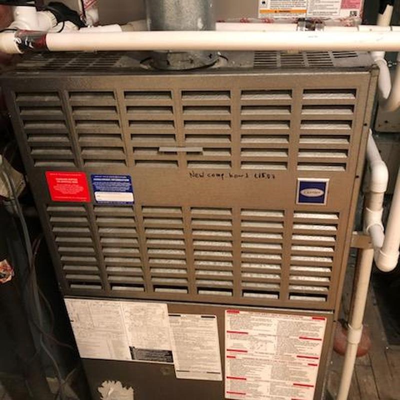 SL280 furnace unit with surrounding PVC piping