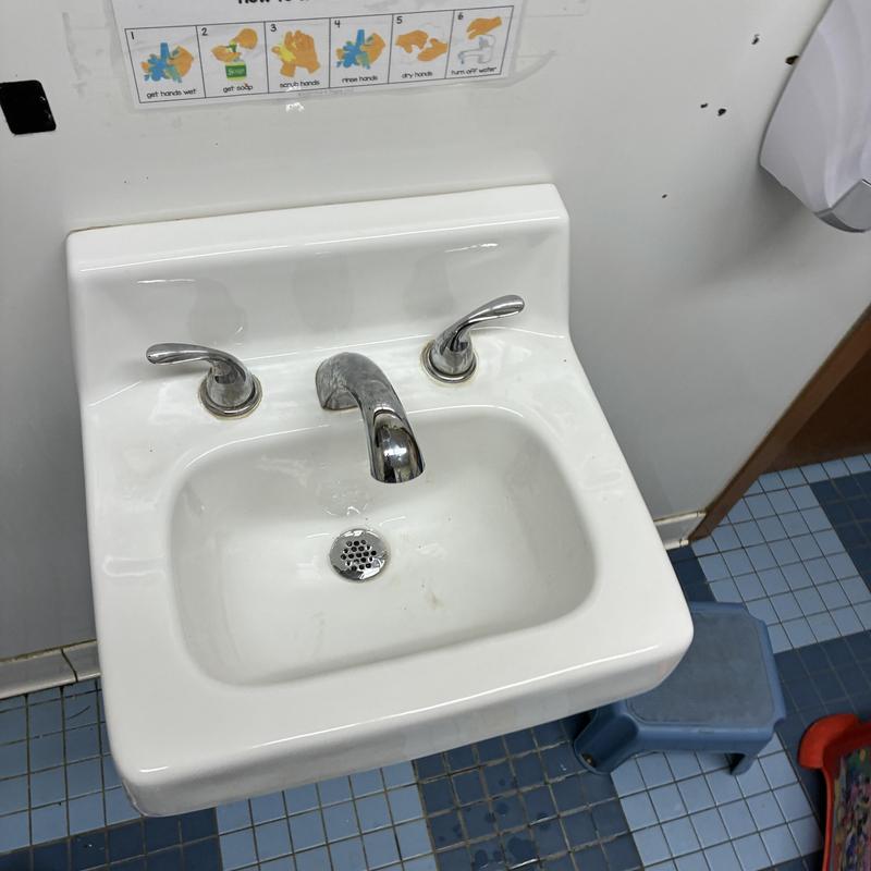 Lavatory sink grid strainer and p-trap replacement