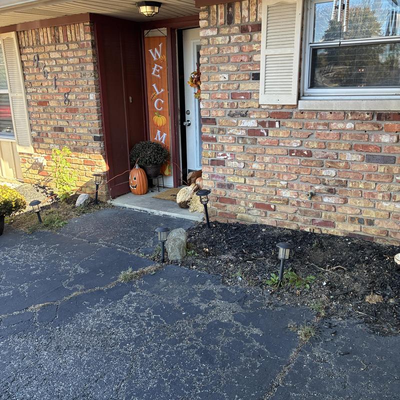 Main sewer line cleaned at brick house entrance