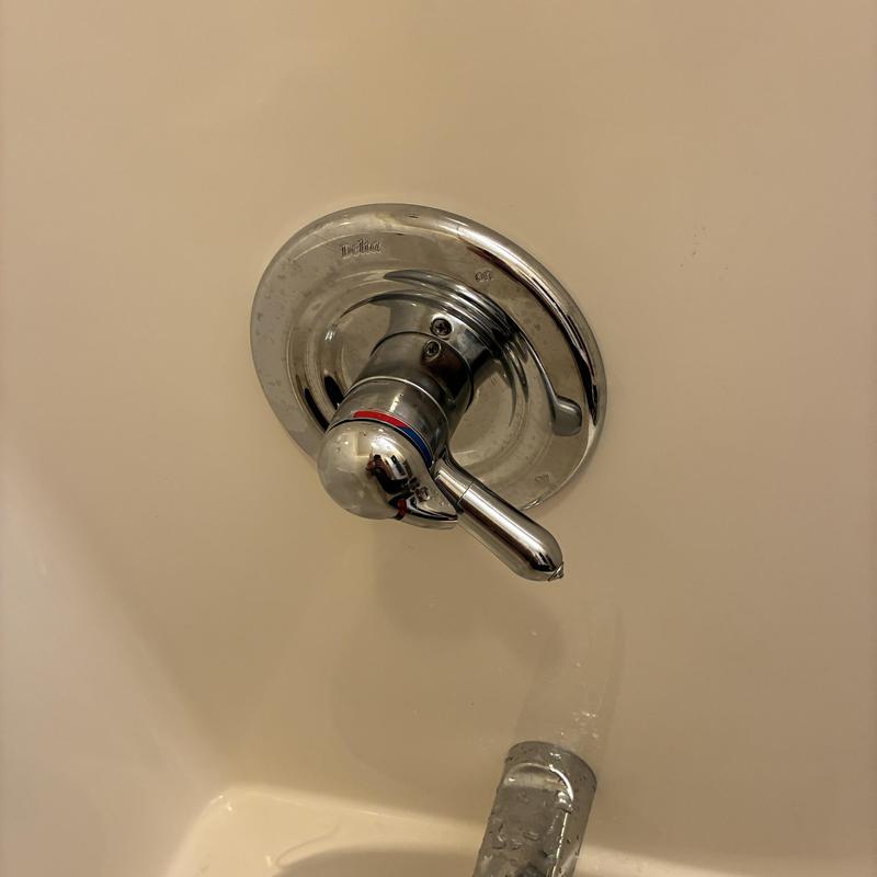 Delta tubshower faucet pressure balanced cartridge installed