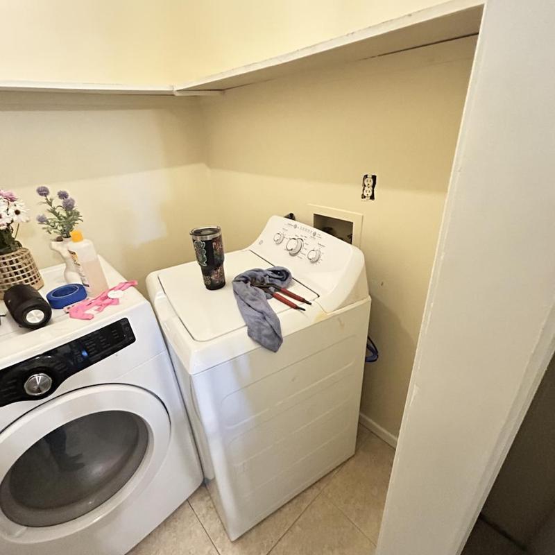 Washer box combo replacement with tools on washer top