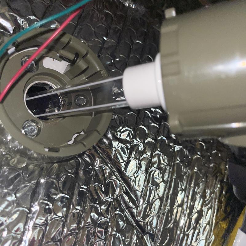 Flame sensor inspection on HVAC furnace unit