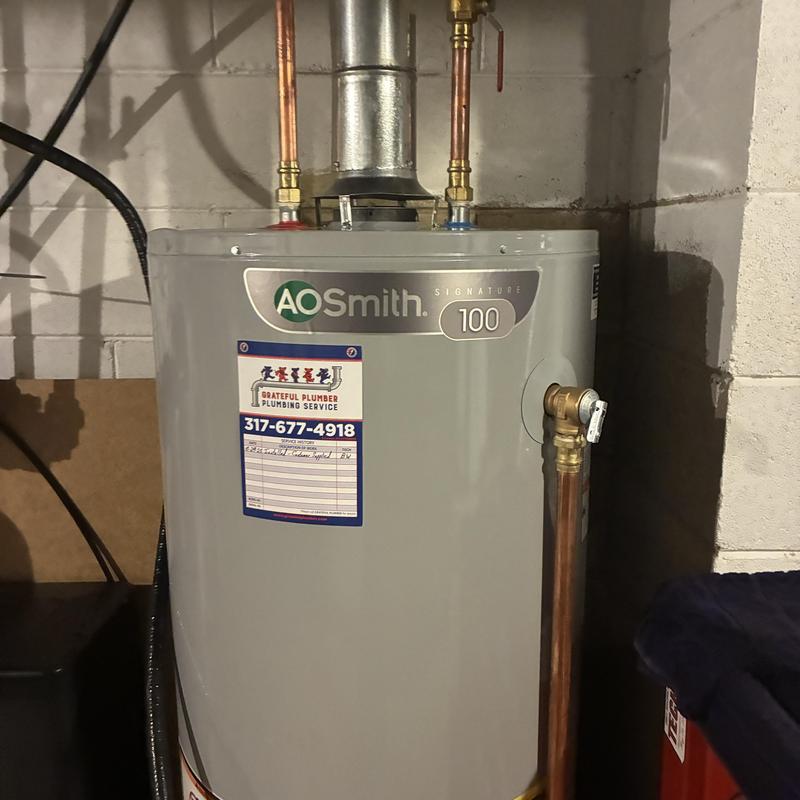 AO Smith 50-gallon gas water heater installation