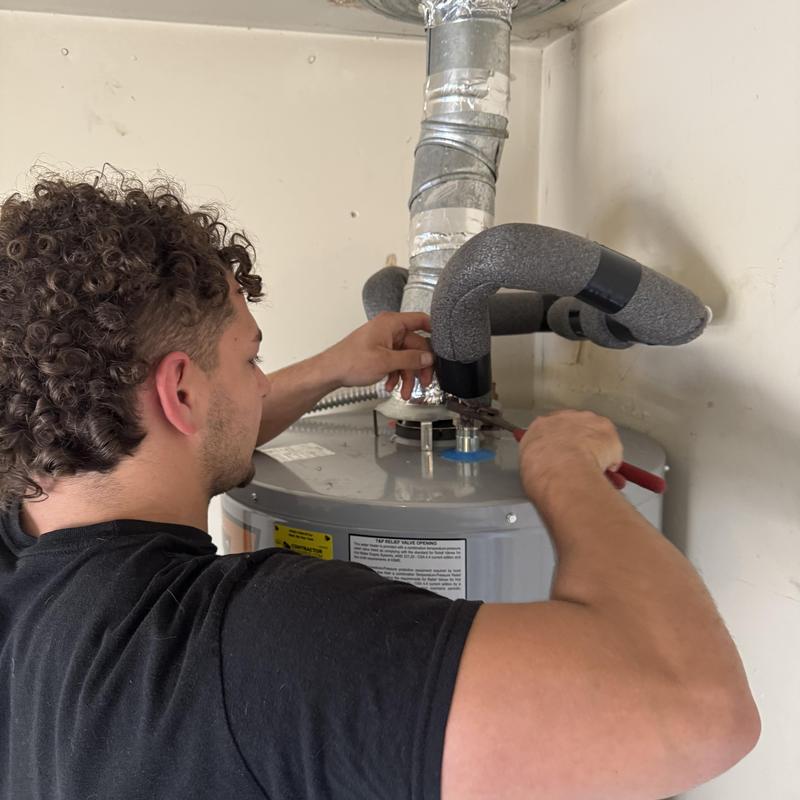 Water heater insulated pipe adjustment and inspection