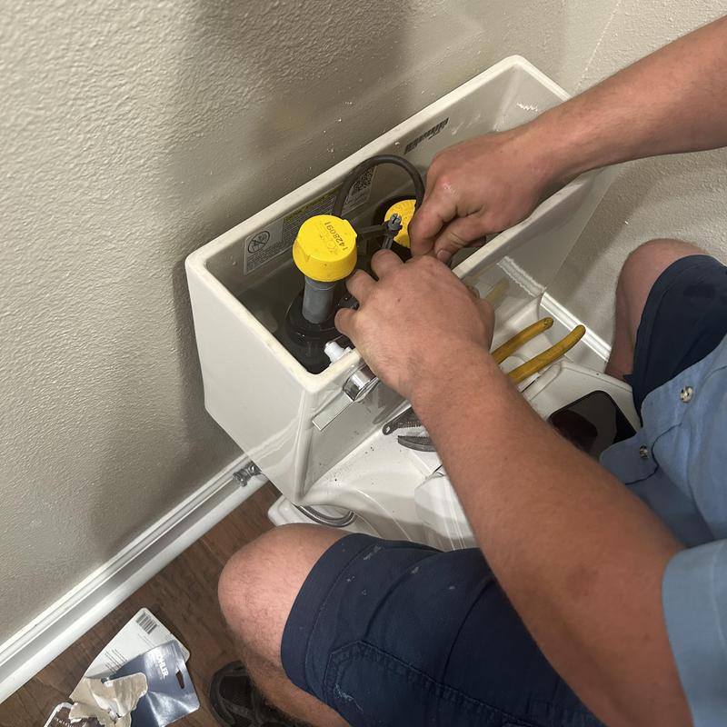 Toilet fill valve adjustment inside tank in Hot Springs