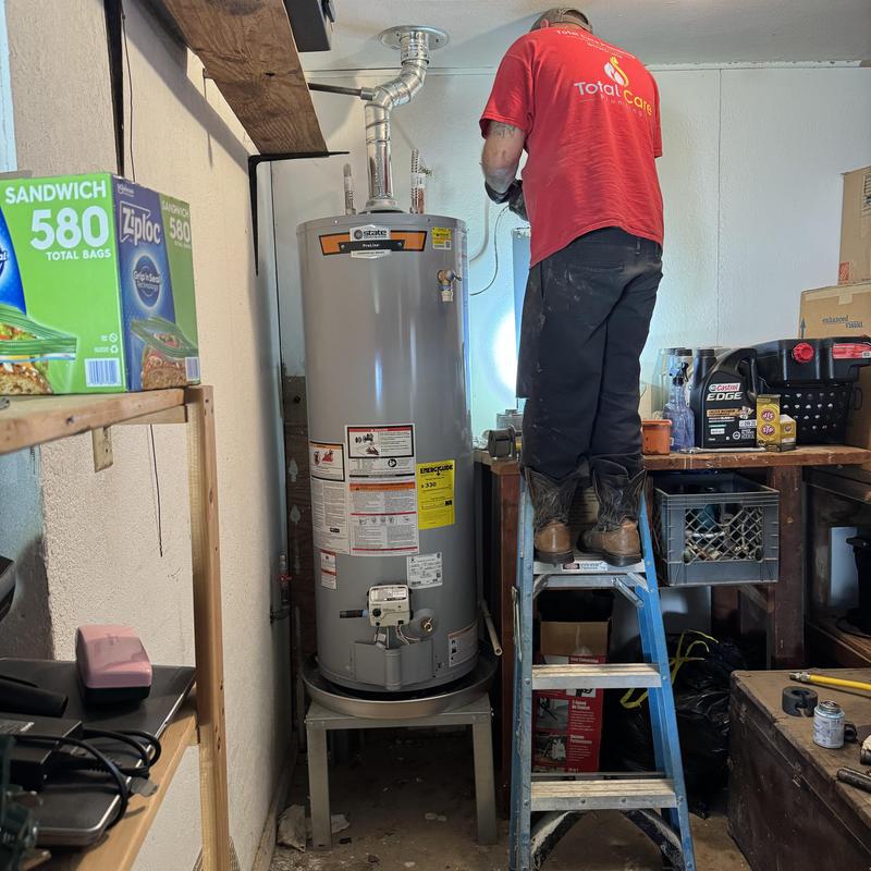 50 gallon gas water heater installation in garage