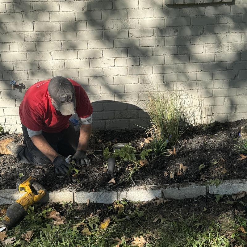 Sewer main camera inspection locating broken section outdoors