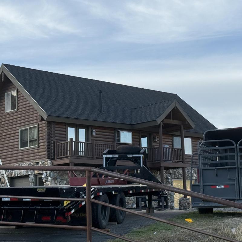 Asphalt shingle roof inspection on log home in Wanship