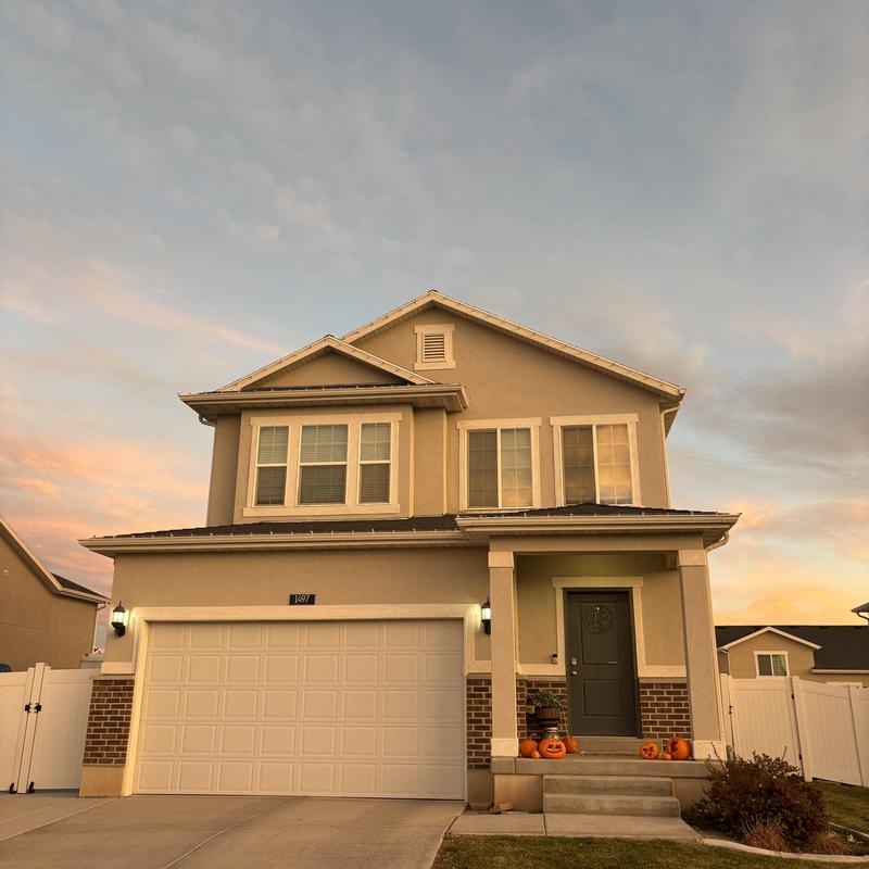Asphalt shingle roof inspection on residential house