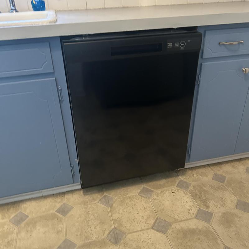 Dishwasher with new shut off valve and supply line