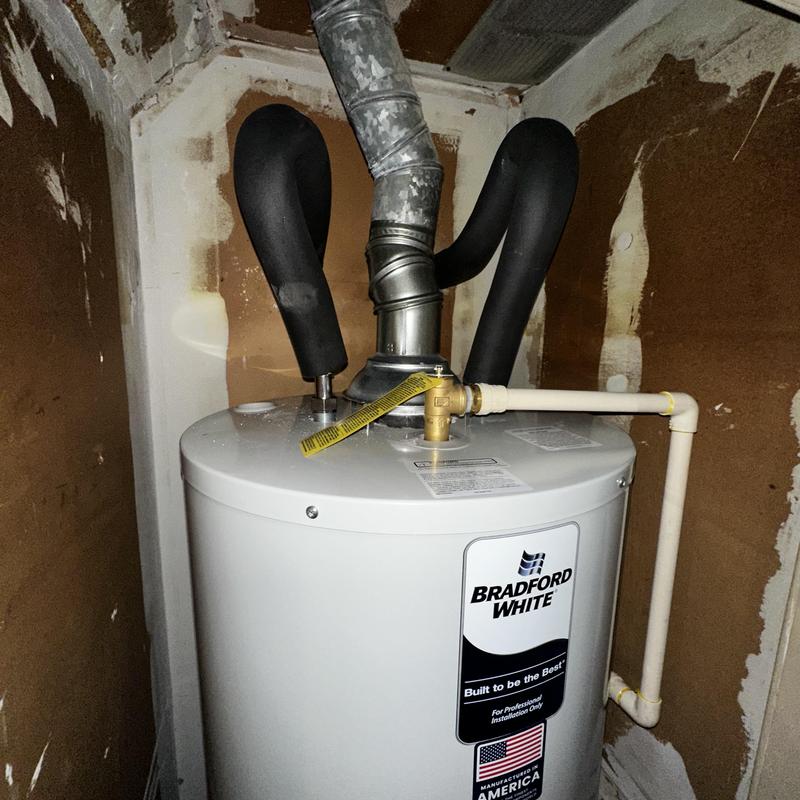 Bradford White 50-gallon water heater installation