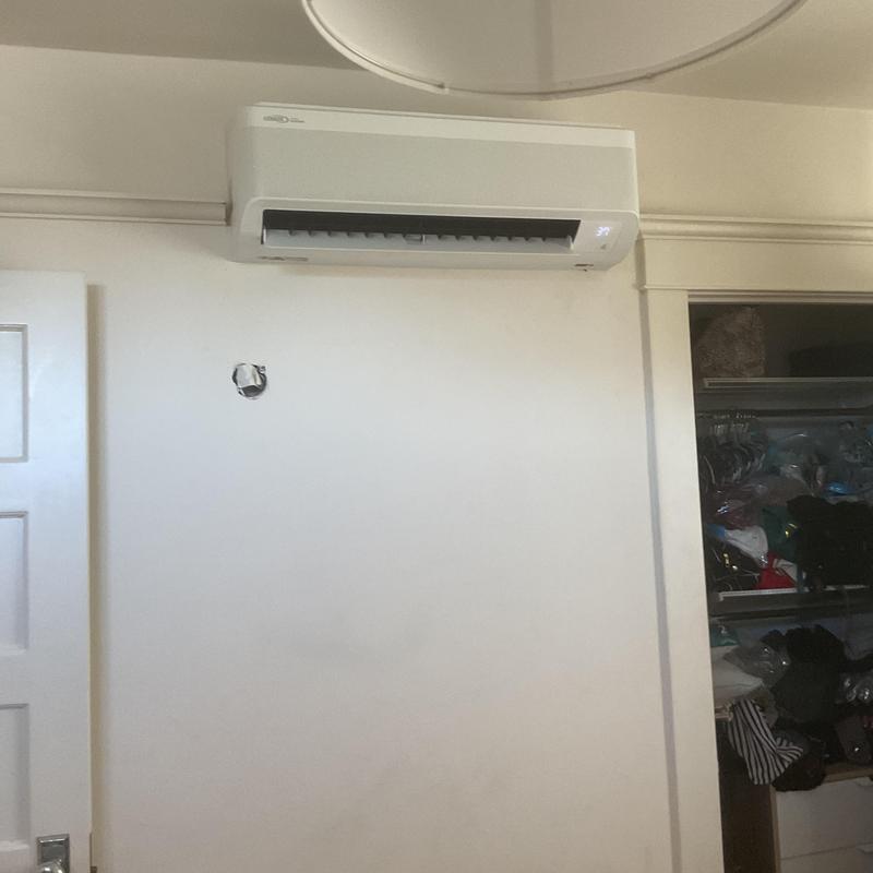 Minisplit indoor head unit installed on wall Minisplit indoor head unit installed on wall