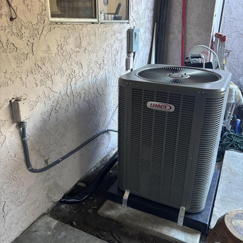 Lennox ML14KC1 condenser with new R8 ducting installation