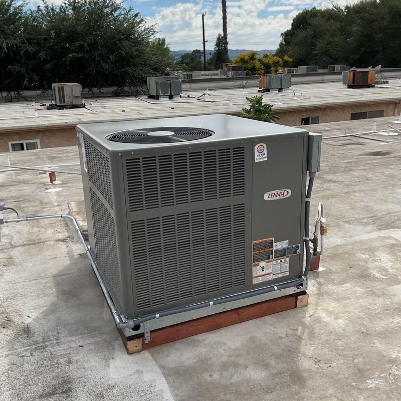 LRP13GN Lennox rooftop HVAC package unit installation
