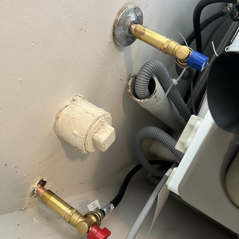 12 valve hose bibs with new ball valves installed