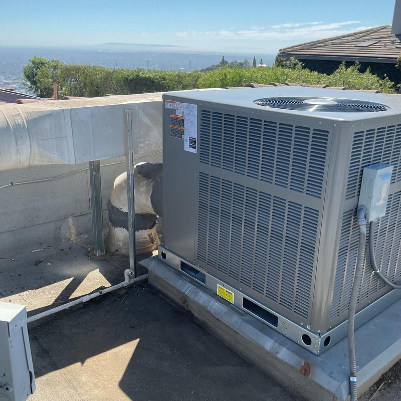 LRP13GX package unit HVAC system installation in Burbank
