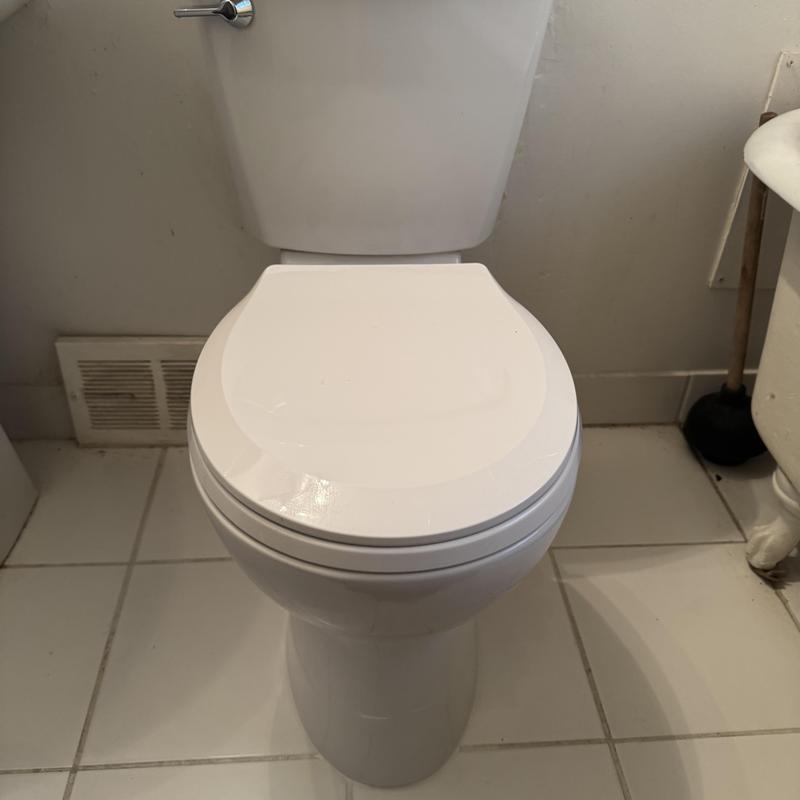 American Standard toilet installation with new flange