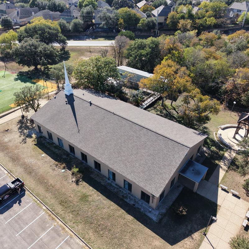 Church roof shingles replacement in Austin, TX