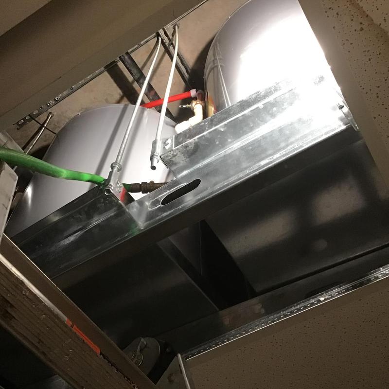 250-gallon water heaters repiping with circulation pump