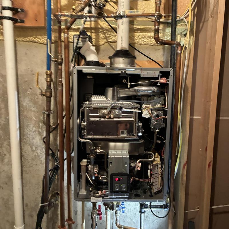 Tankless water heater diagnostics with exposed components