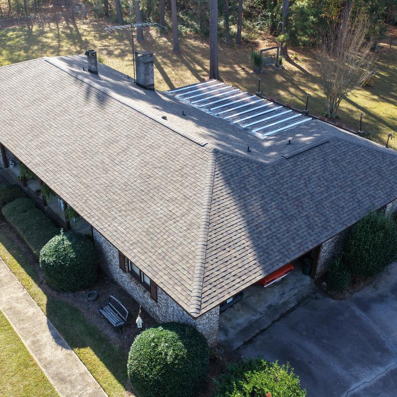 Owens Corning Duration Teak shingle roof installed