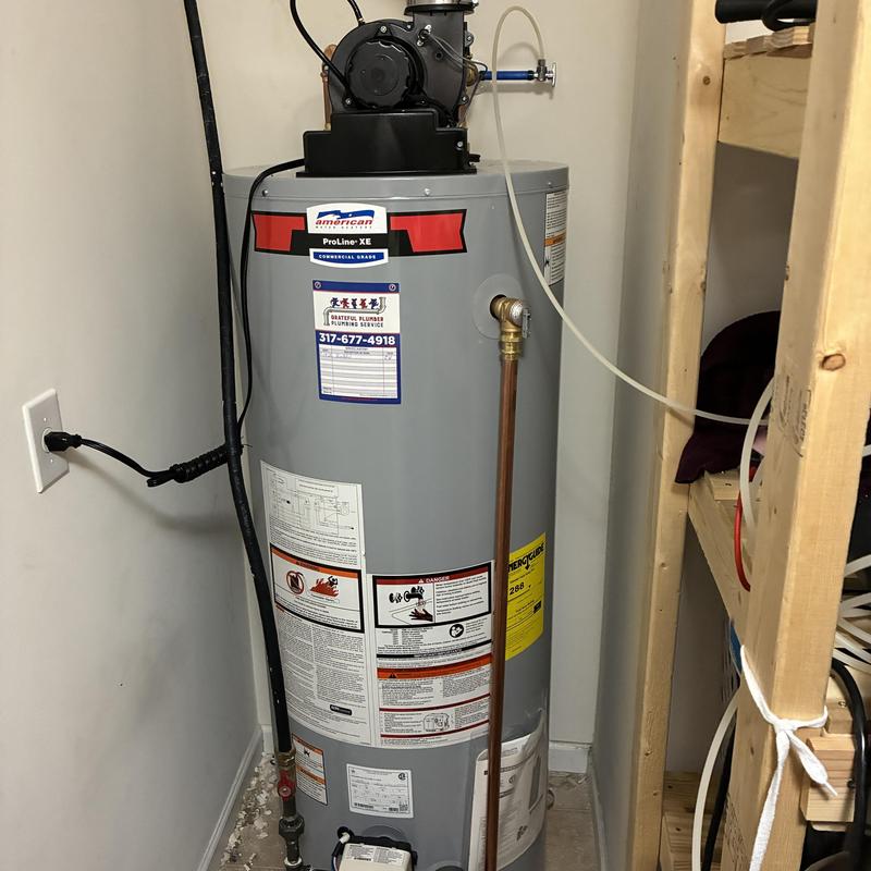 50 gallon gas power vent water heater installation