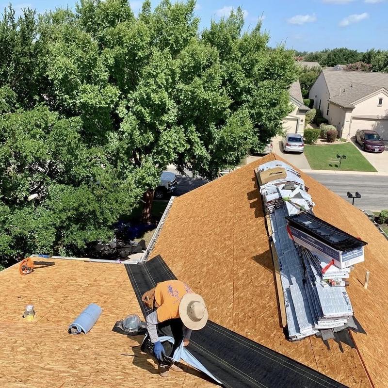 Granulated ice and water barrier installation on roof valley