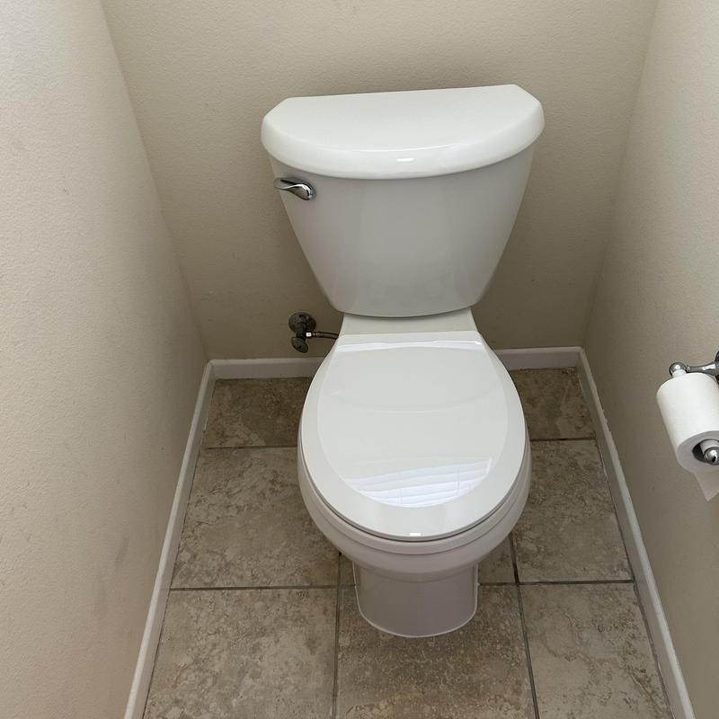 Cast-iron closet flange and toilet installation