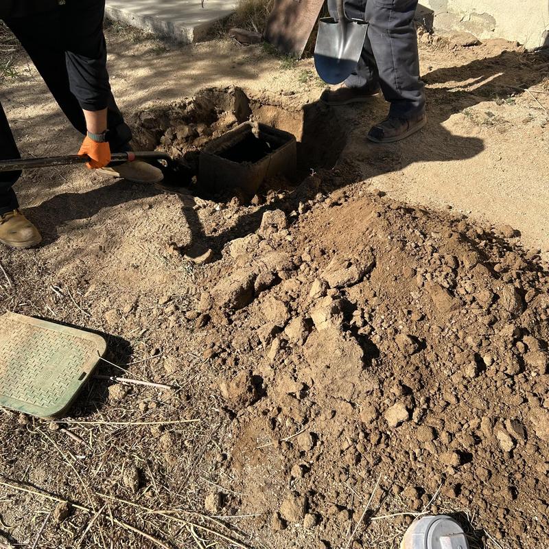 Pressure reducing valve excavation and valve replacement