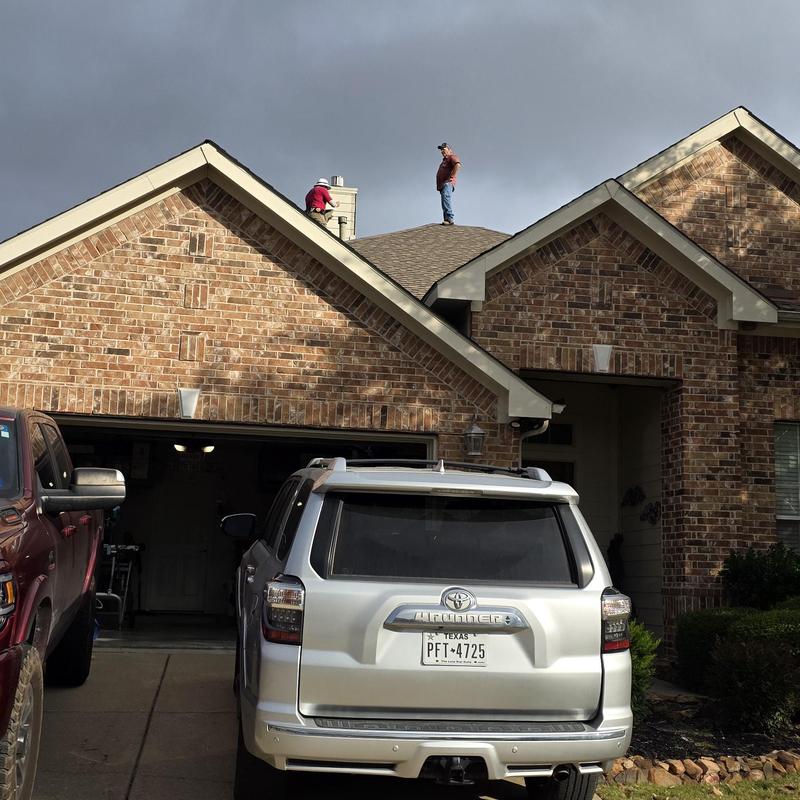 Asphalt shingle roof hail damage inspection