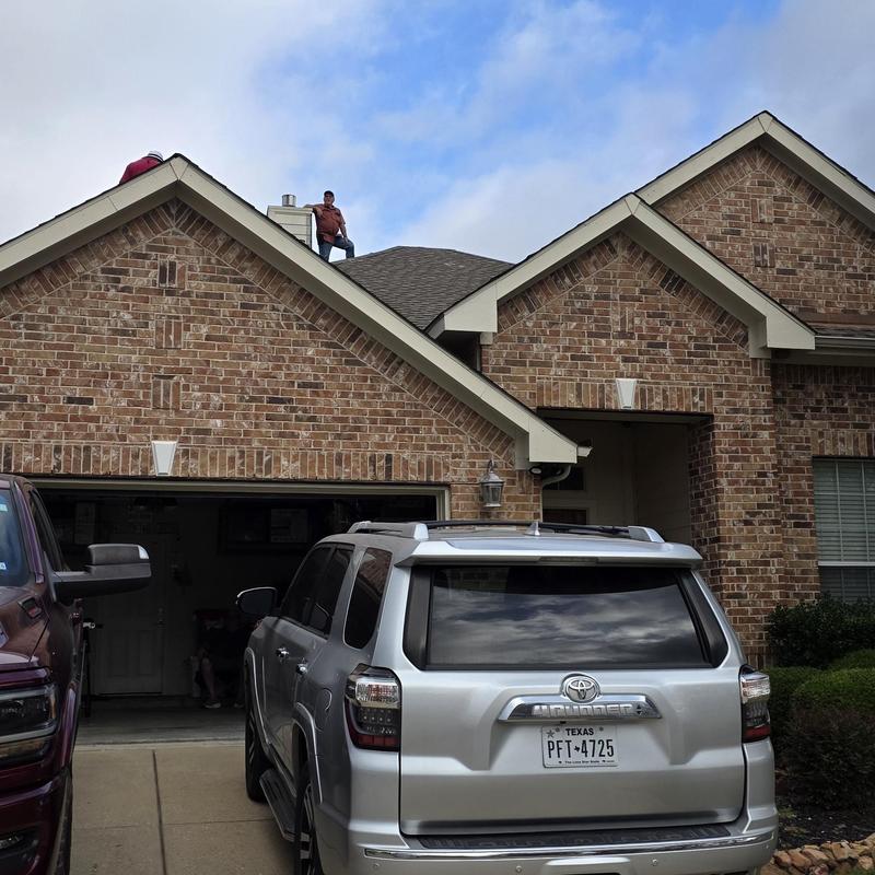 Asphalt shingle roof hail damage inspection in Terrell, TX