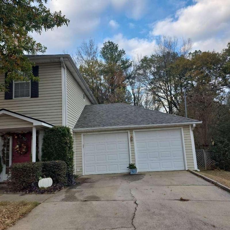 Owens Corning Oakridge Driftwood shingles on garage roof Owens Corning Oakridge Driftwood shingles on garage roof