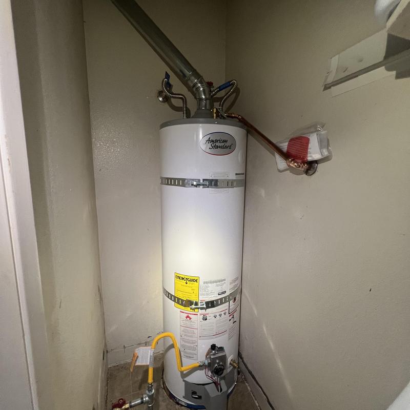 40 gallon American Standard water heater with new vent