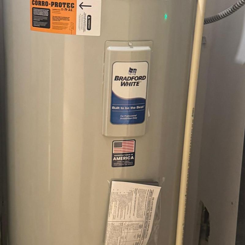 Bradford White 80 gal electric water heater power anode rod