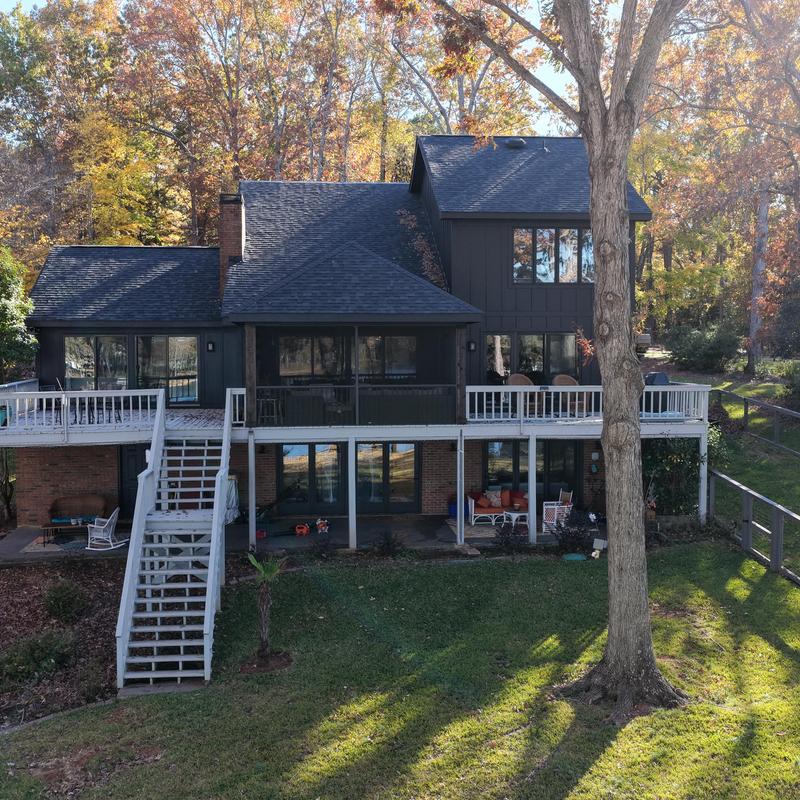 New roof and siding exterior makeover in autumn