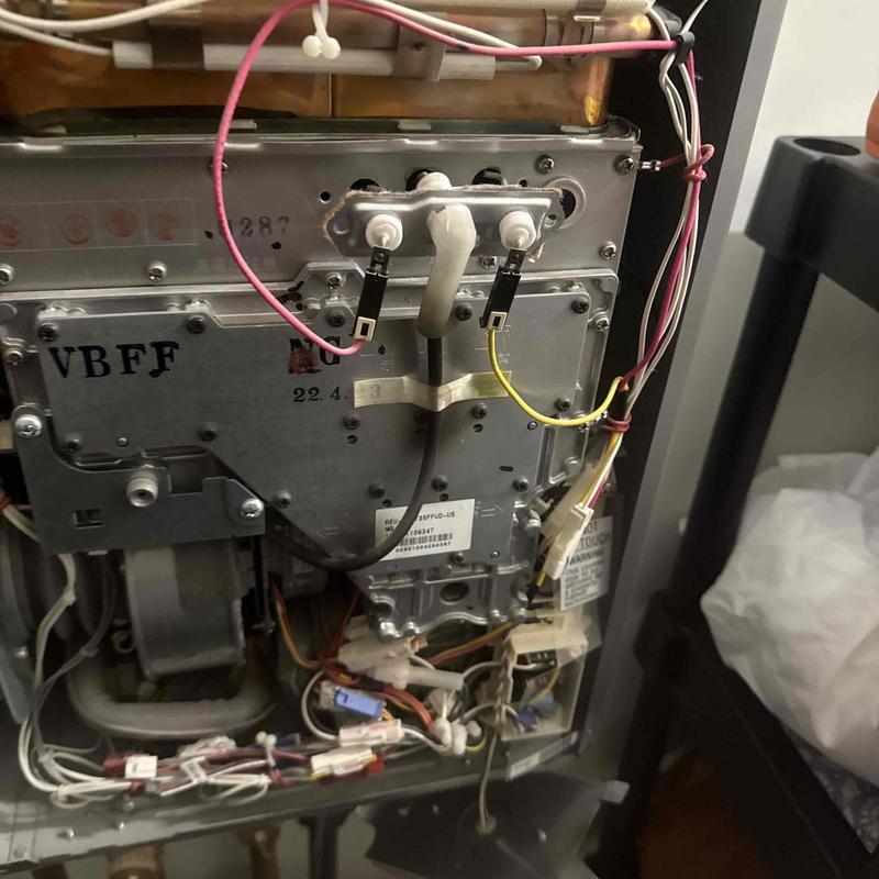 Tankless water heater flame rod cleaning and wiring