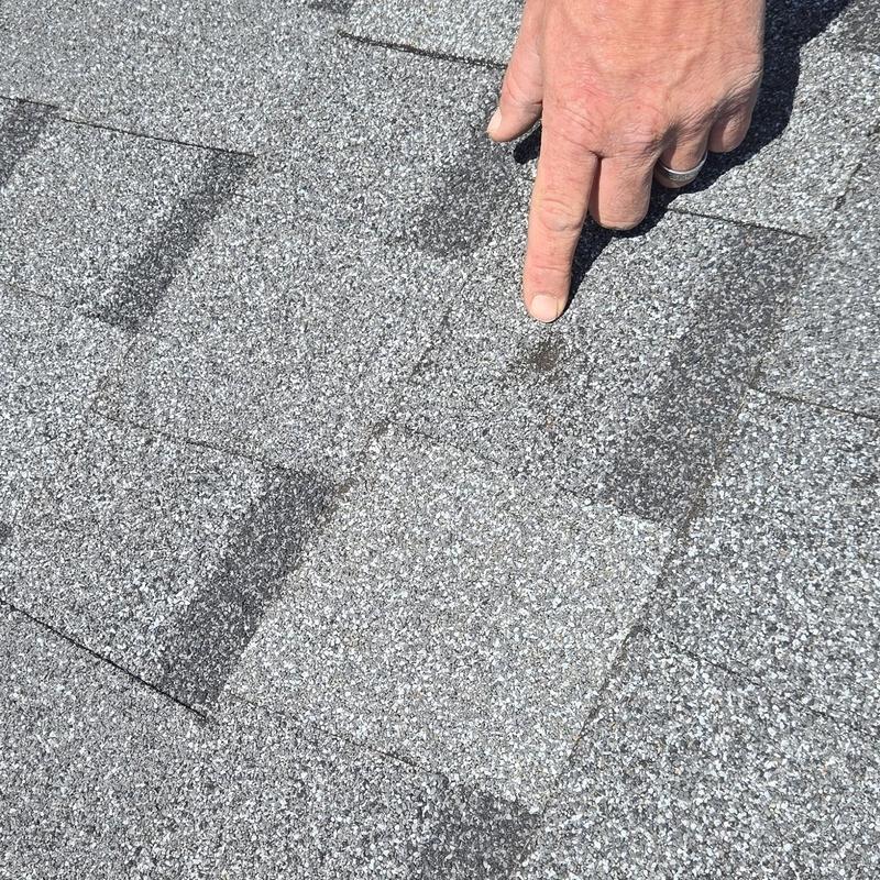 Asphalt shingle roof with storm damage inspection in Terrell, TX