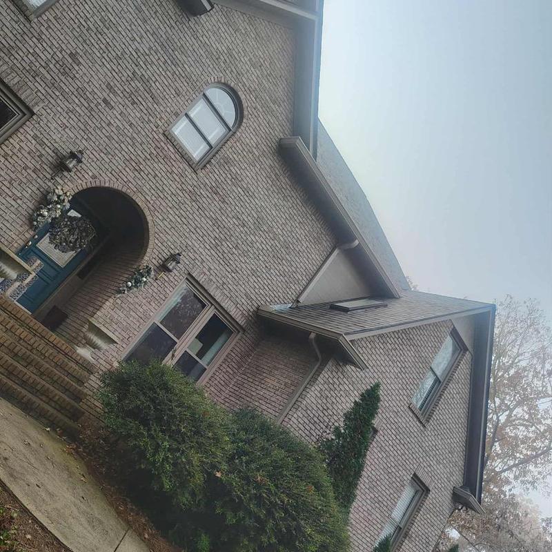 Architectural shingle roof with storm damage in Pelham Architectural shingle roof with storm damage in Pelham